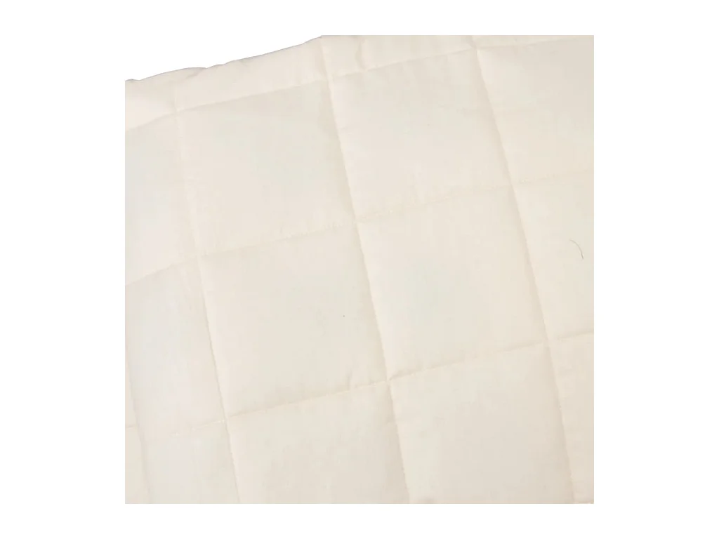 Couverture | Plaid lestée Crème clair 220x235 cm 15 kg Tissu