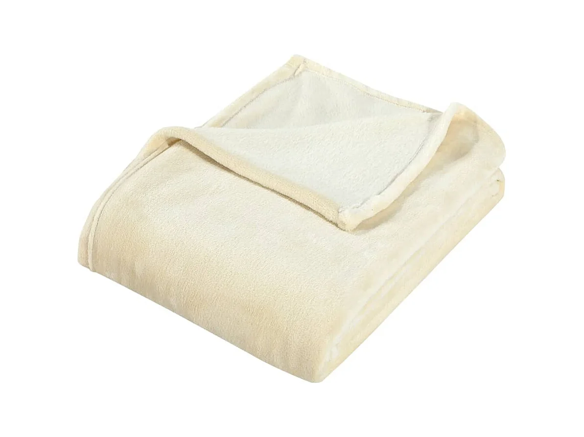 Couverture | Plaid crème 150x200 cm polyester