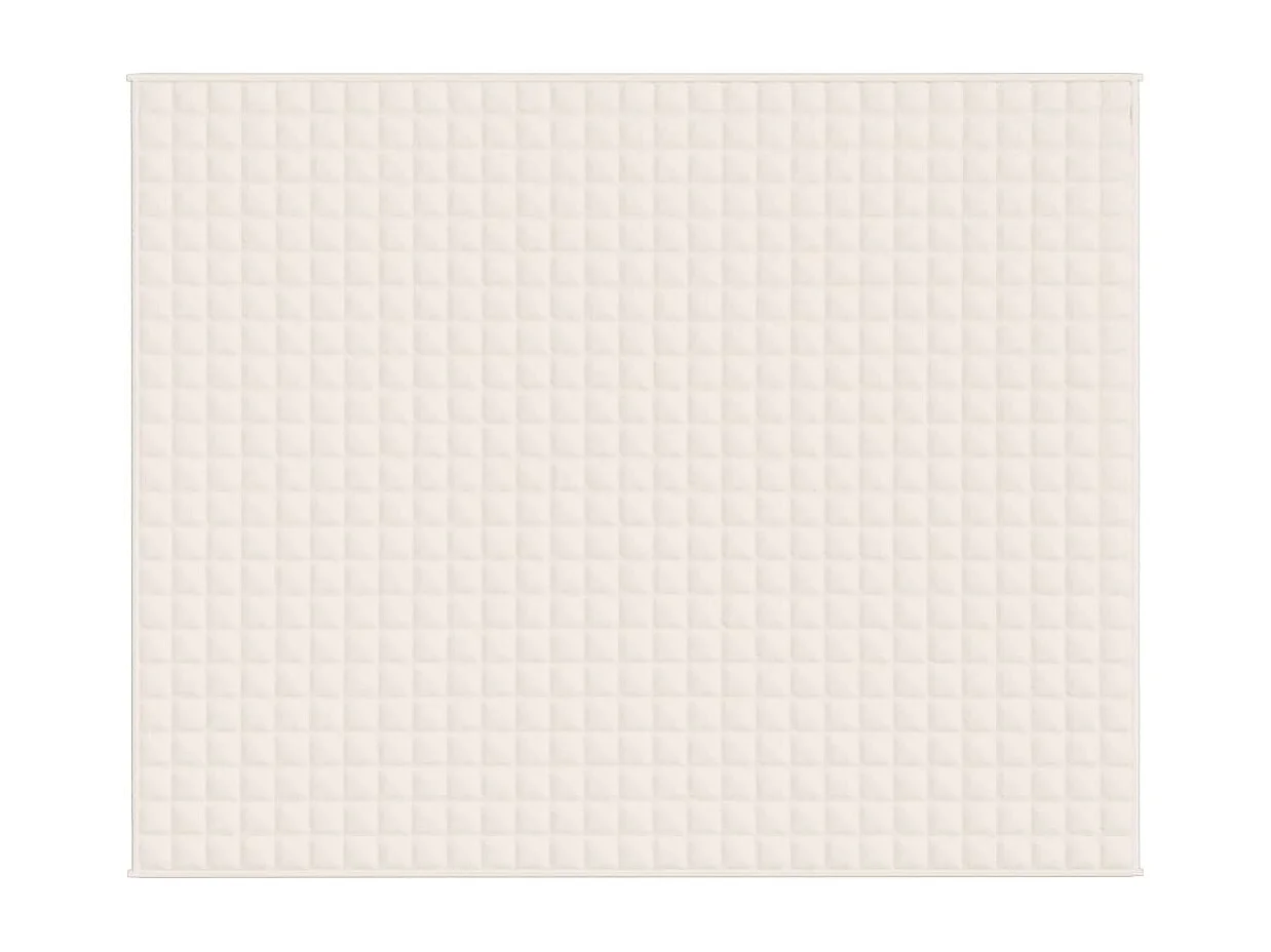 Couverture | Plaid lestée Crème clair 235x290 cm 11 kg Tissu