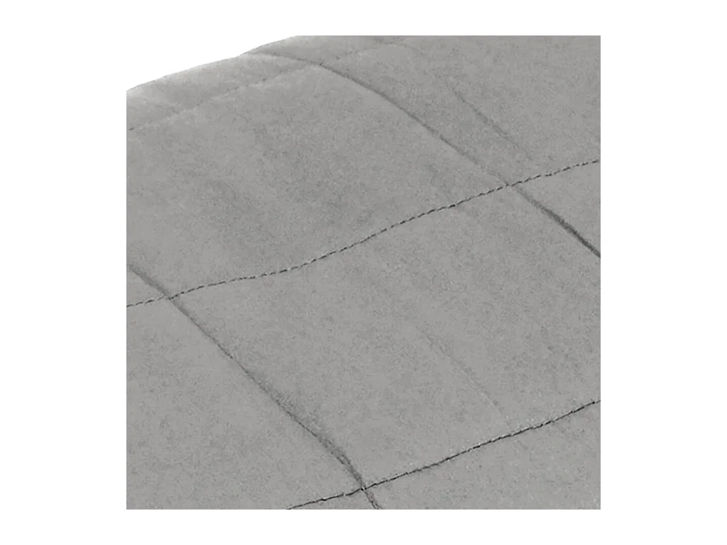 Couverture | Plaid lestée Gris 220x240 cm 15 kg Tissu