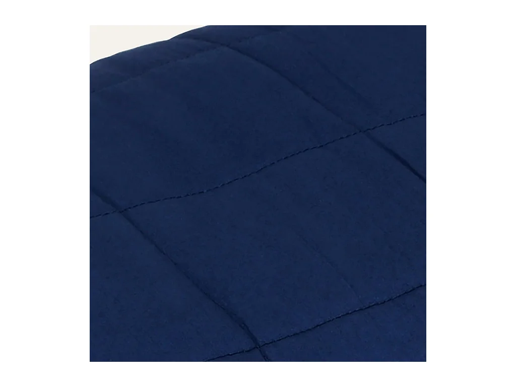 Couverture | Plaid lestée Bleu 200x200 cm 13 kg Tissu