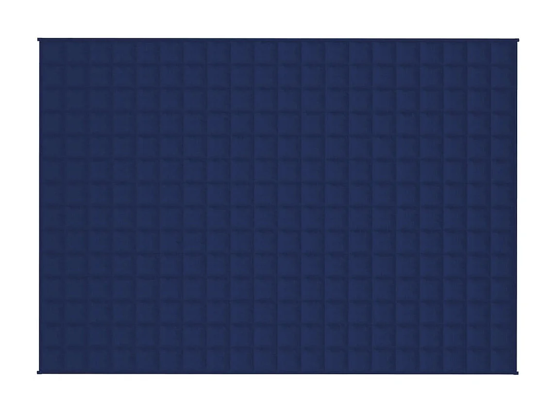 Couverture | Plaid lestée Bleu 140x200 cm 6 kg Tissu