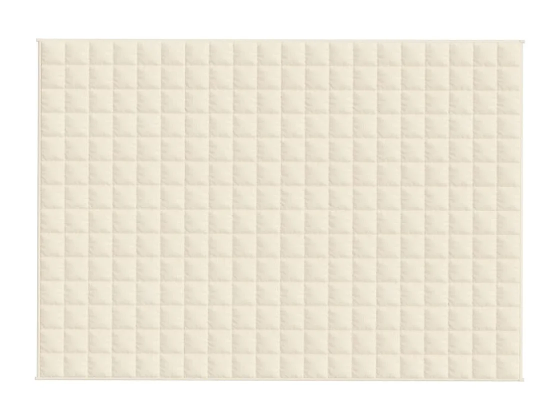 Couverture | Plaid lestée Crème clair 135x200 cm 6 kg Tissu