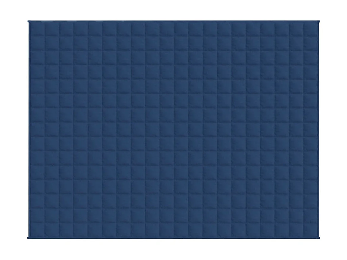 Couverture | Plaid lestée Bleu 152x203 cm 7 kg Tissu