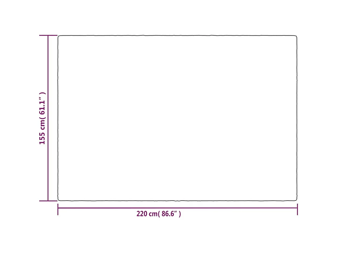 Couverture | Plaid lestée avec housse Gris 155x220 cm 11 kg Tissu