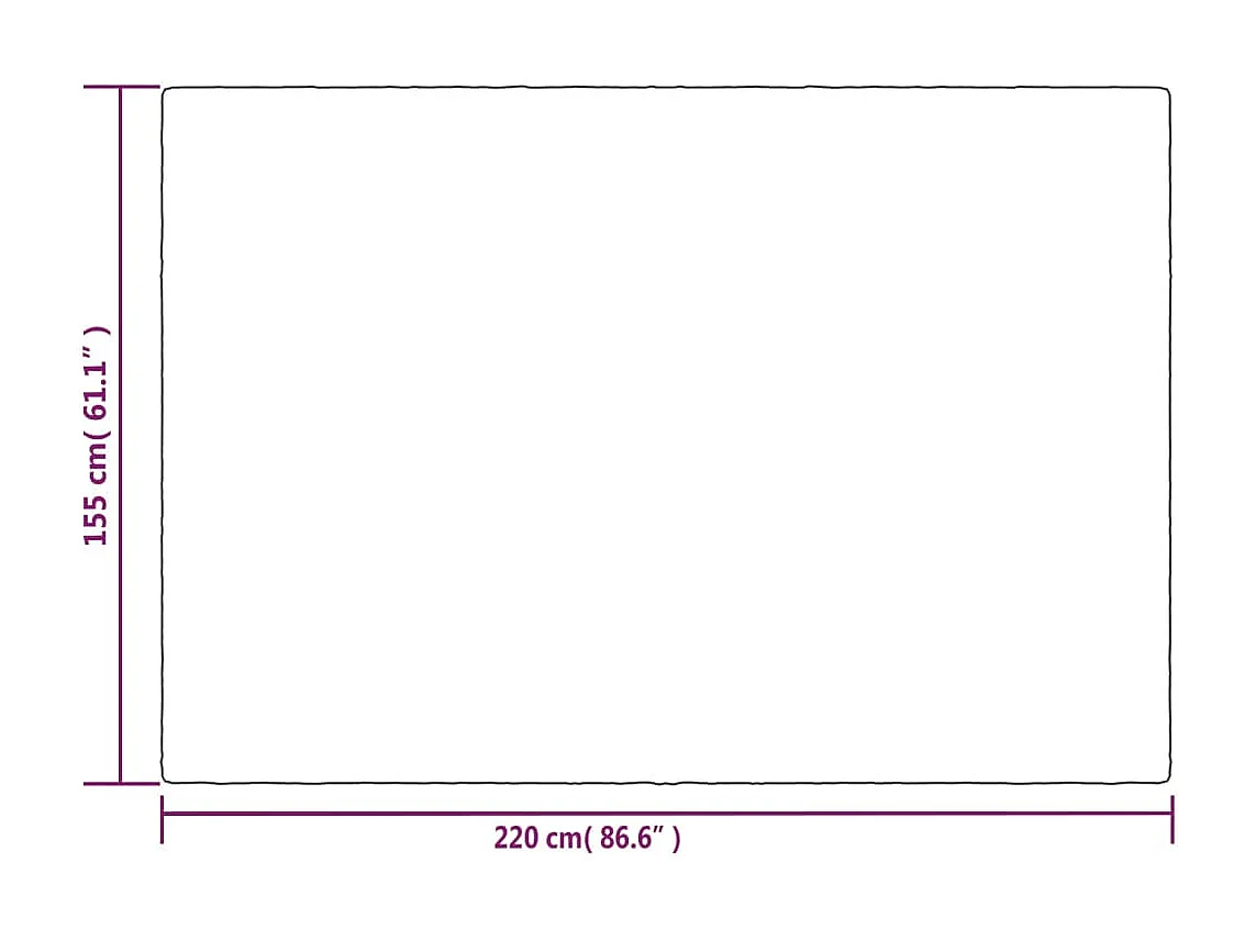 Couverture | Plaid lestée avec housse Gris 155x220 cm 11 kg Tissu