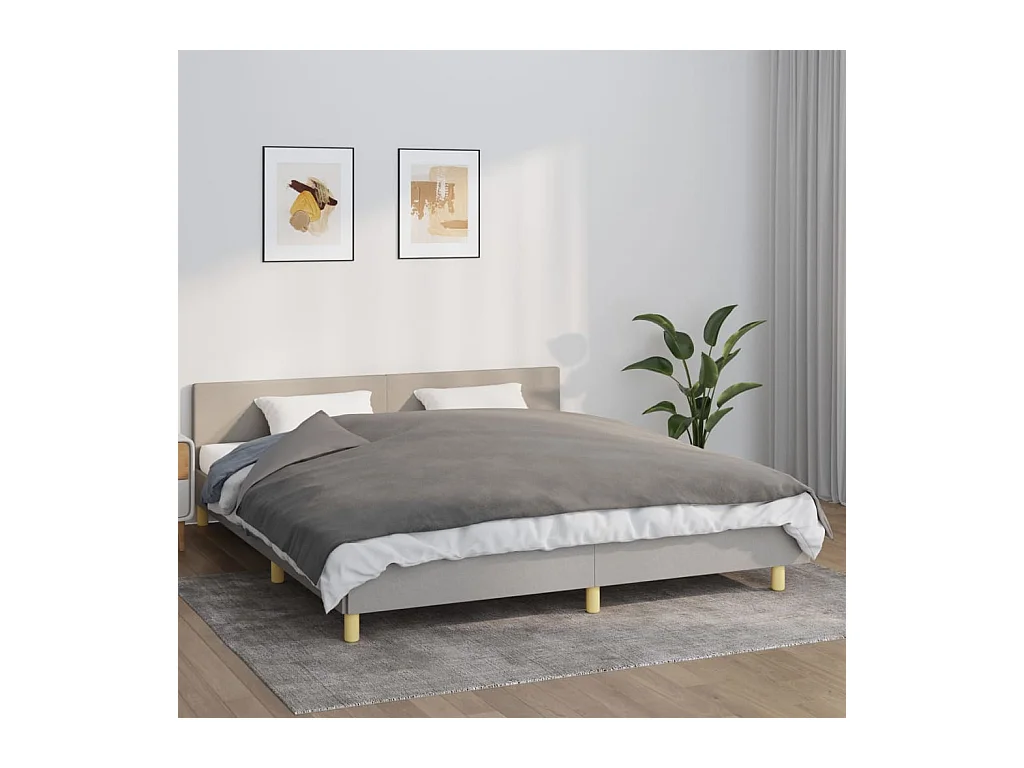 Couverture | Plaid lestée avec housse Gris 155x220 cm 7 kg Tissu