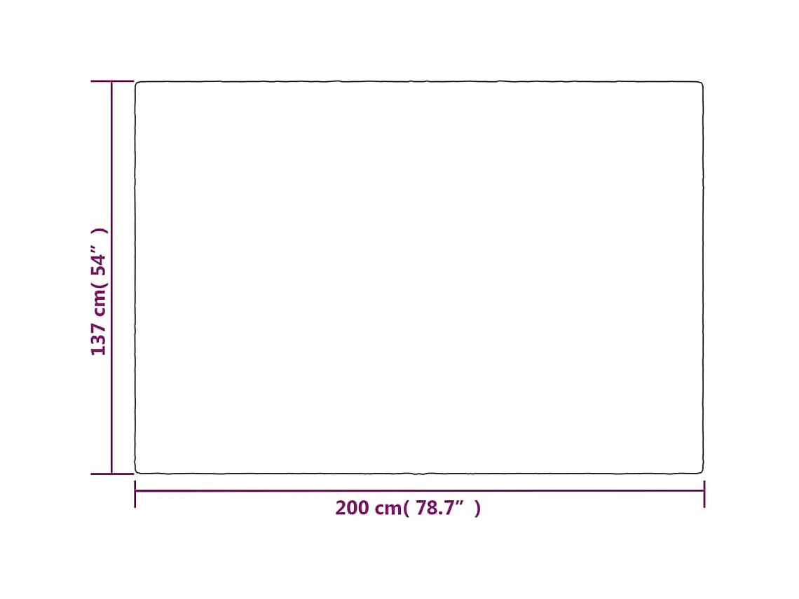 Couverture | Plaid lestée avec housse Gris 137x200 cm 10 kg Tissu
