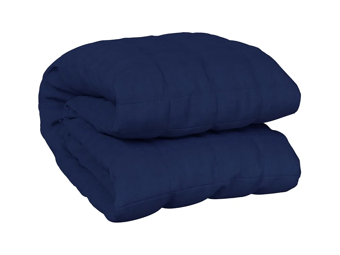 Couverture | Plaid lestée Bleu 200x220 cm 13 kg Tissu
