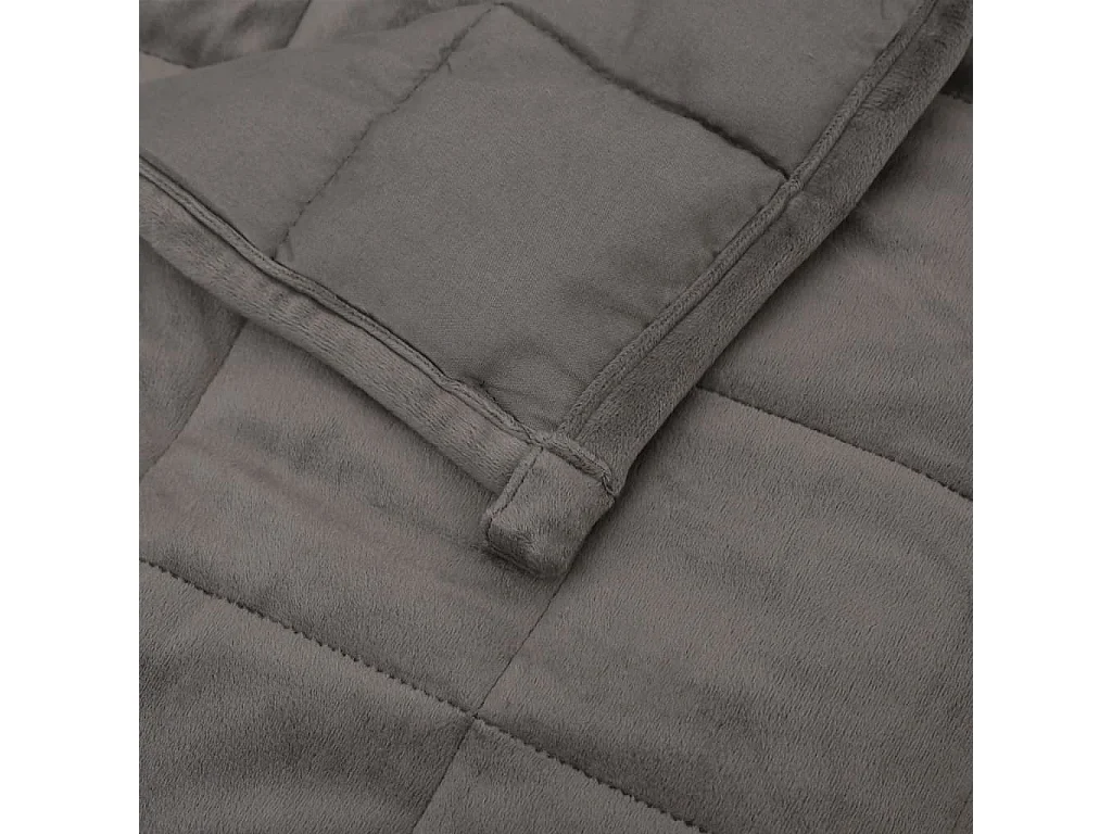 Couverture | Plaid lestée Gris 220x235 cm 11 kg Tissu