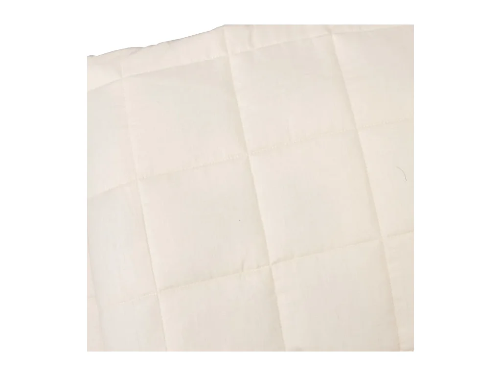 Couverture | Plaid lestée Crème clair 220x235 cm 11 kg Tissu