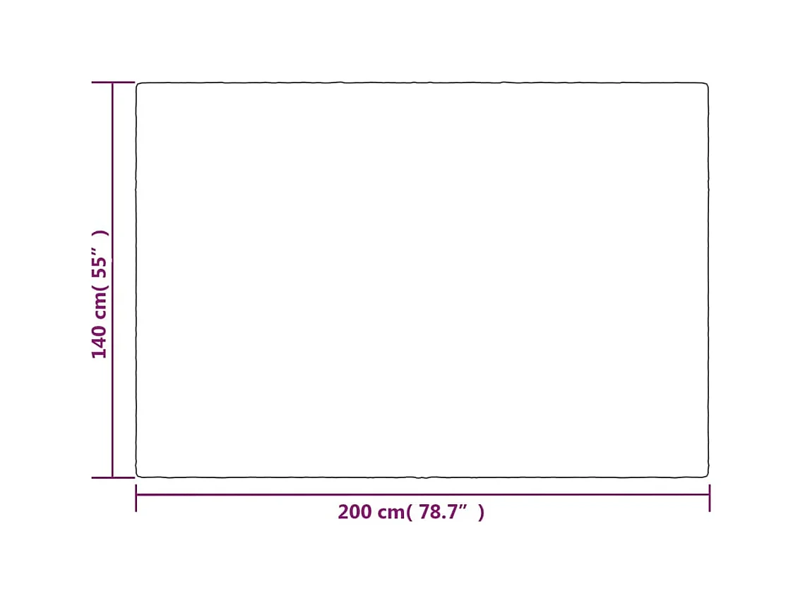 Couverture | Plaid lestée avec housse Gris 140x200 cm 10 kg Tissu