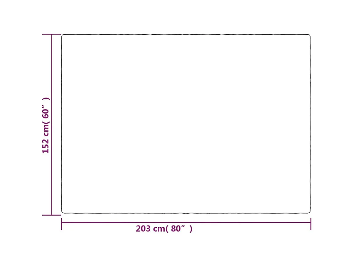 Couverture | Plaid lestée avec housse Gris 152x203 cm 11 kg Tissu