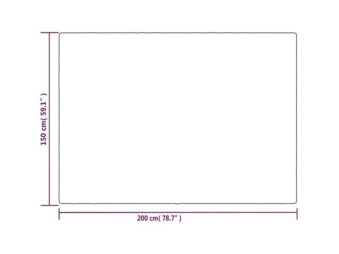 Couverture | Plaid lestée avec housse Gris 150x200 cm 11 kg Tissu