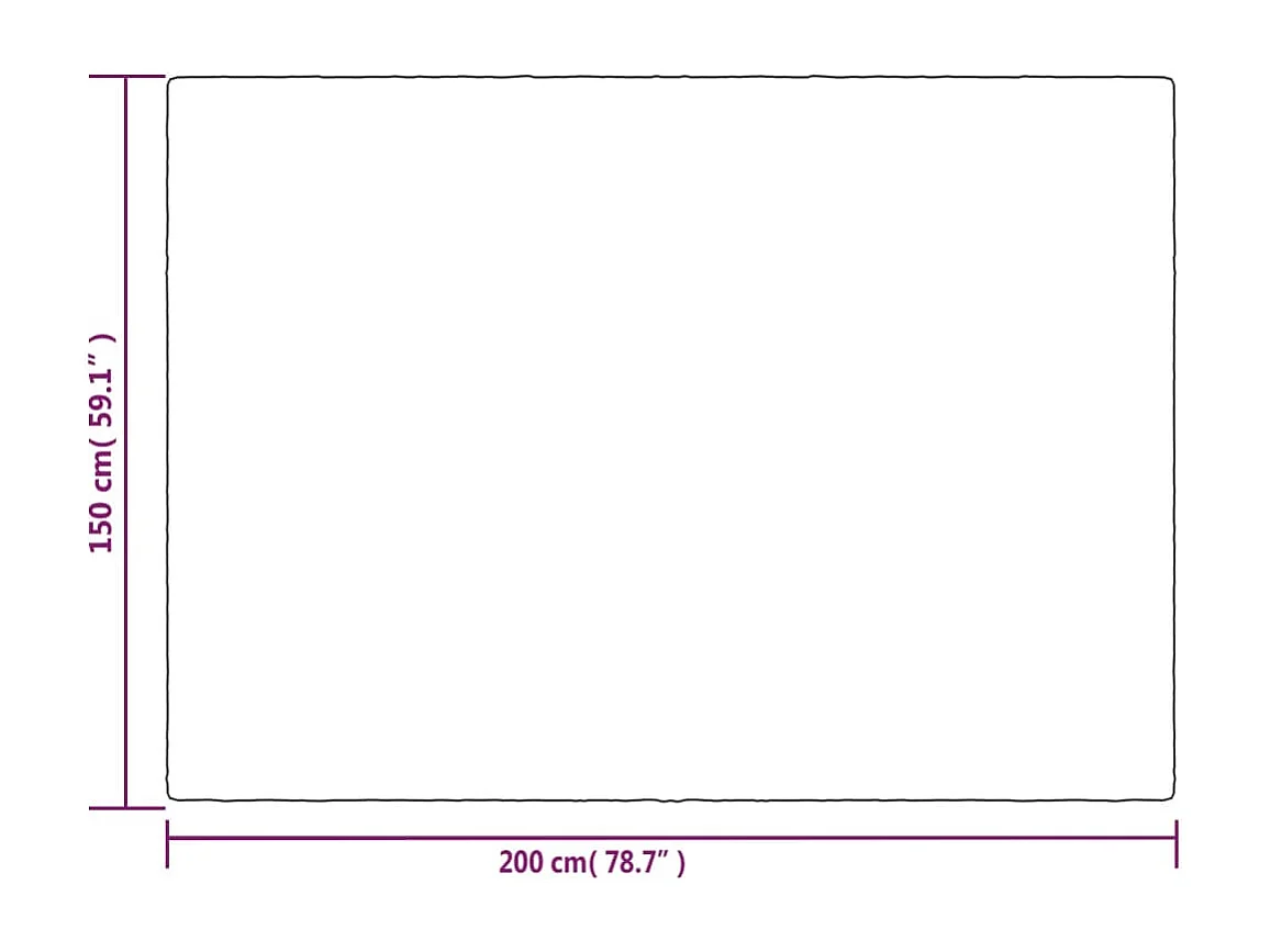 Couverture | Plaid lestée avec housse Gris 150x200 cm 11 kg Tissu