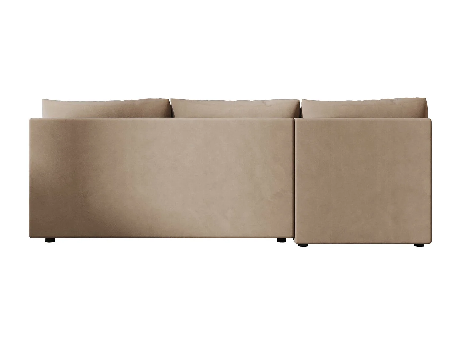 BEDANTE Ecksofa MOS L Itaka 48 Braun Rechts mit Schlaffunktion L-Form Sofa mit Stauraum Bettkasten Wohnzimmersofa Couch Sofa Bettsofa Bettkasten Bettcouch