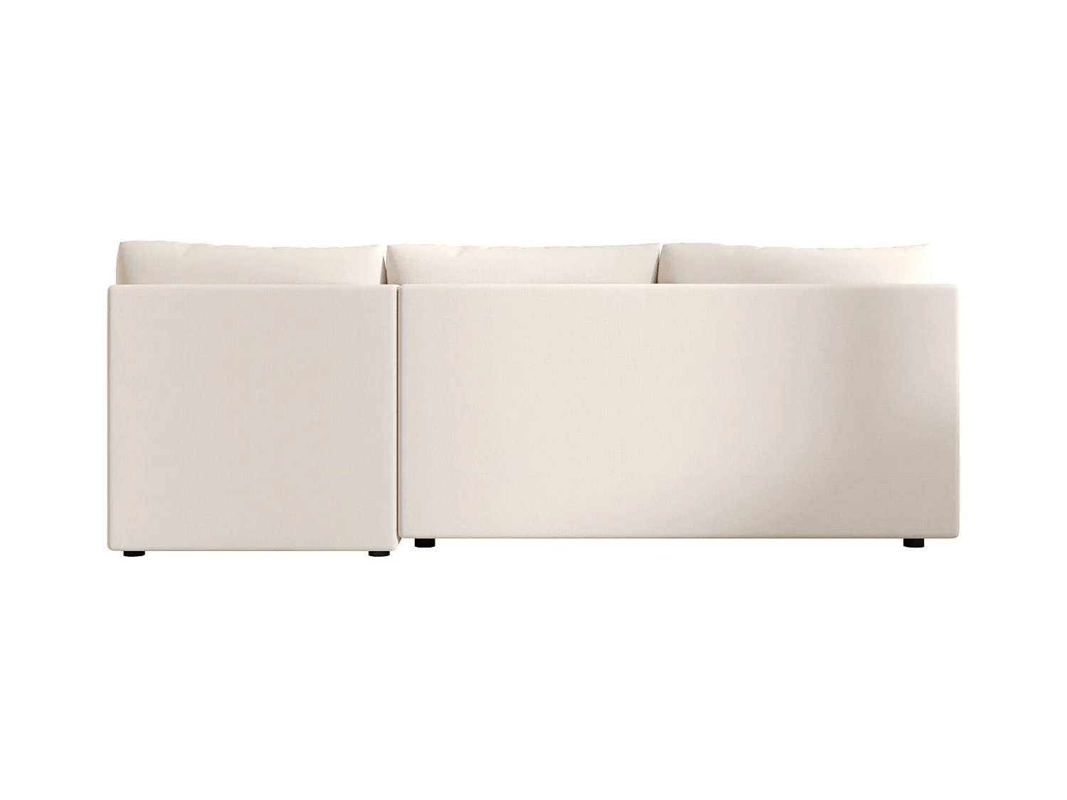 BEDANTE canapé d'angle MOS U BIS Cosmic 10 beige avec fonction de couchage canapé en U avec coffre de rangement