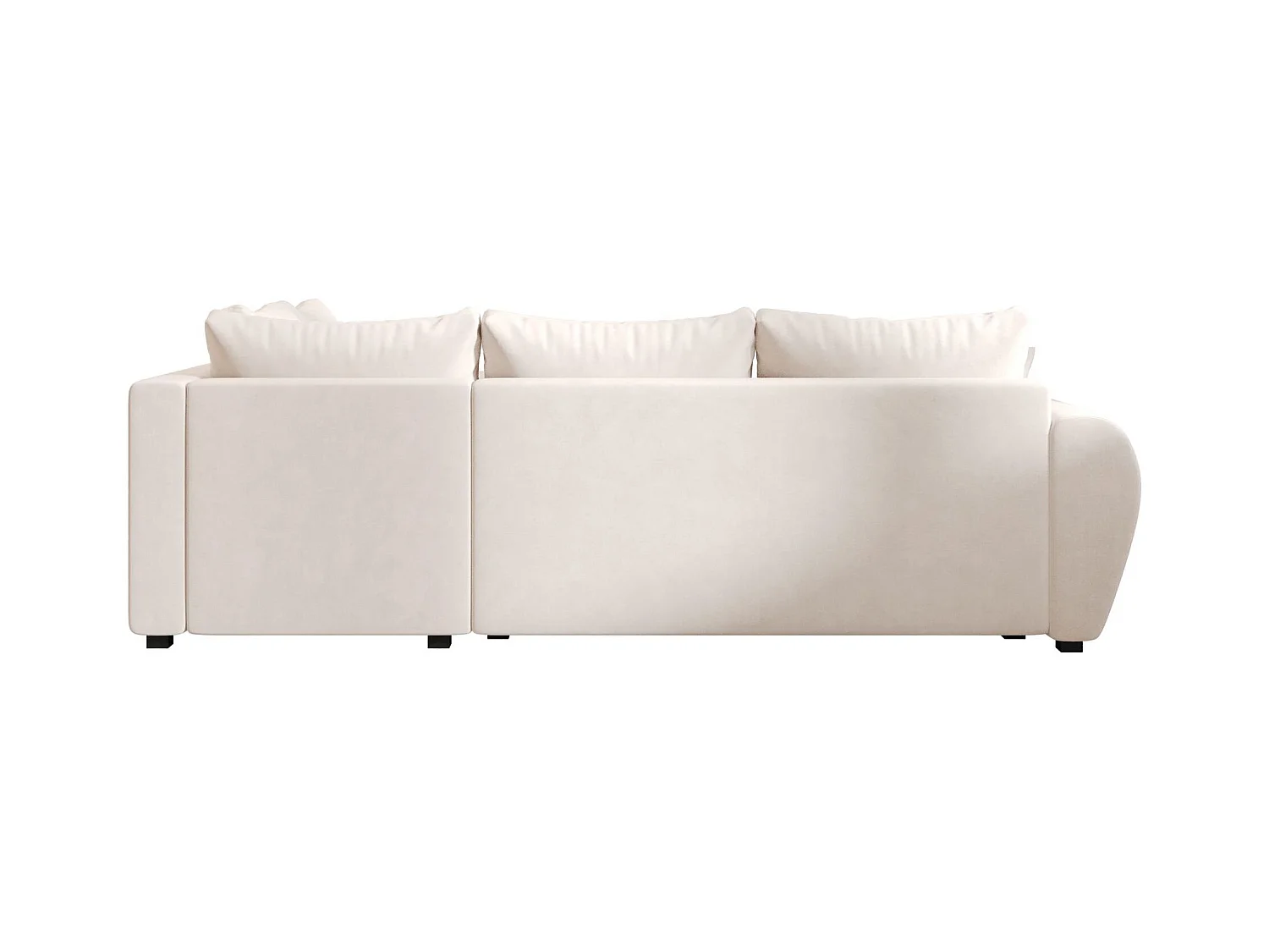 BEDANTE canapé d’angle MOLISA L PLUS Itaka 16 droit beige avec fonction de couchage canapé en forme de L