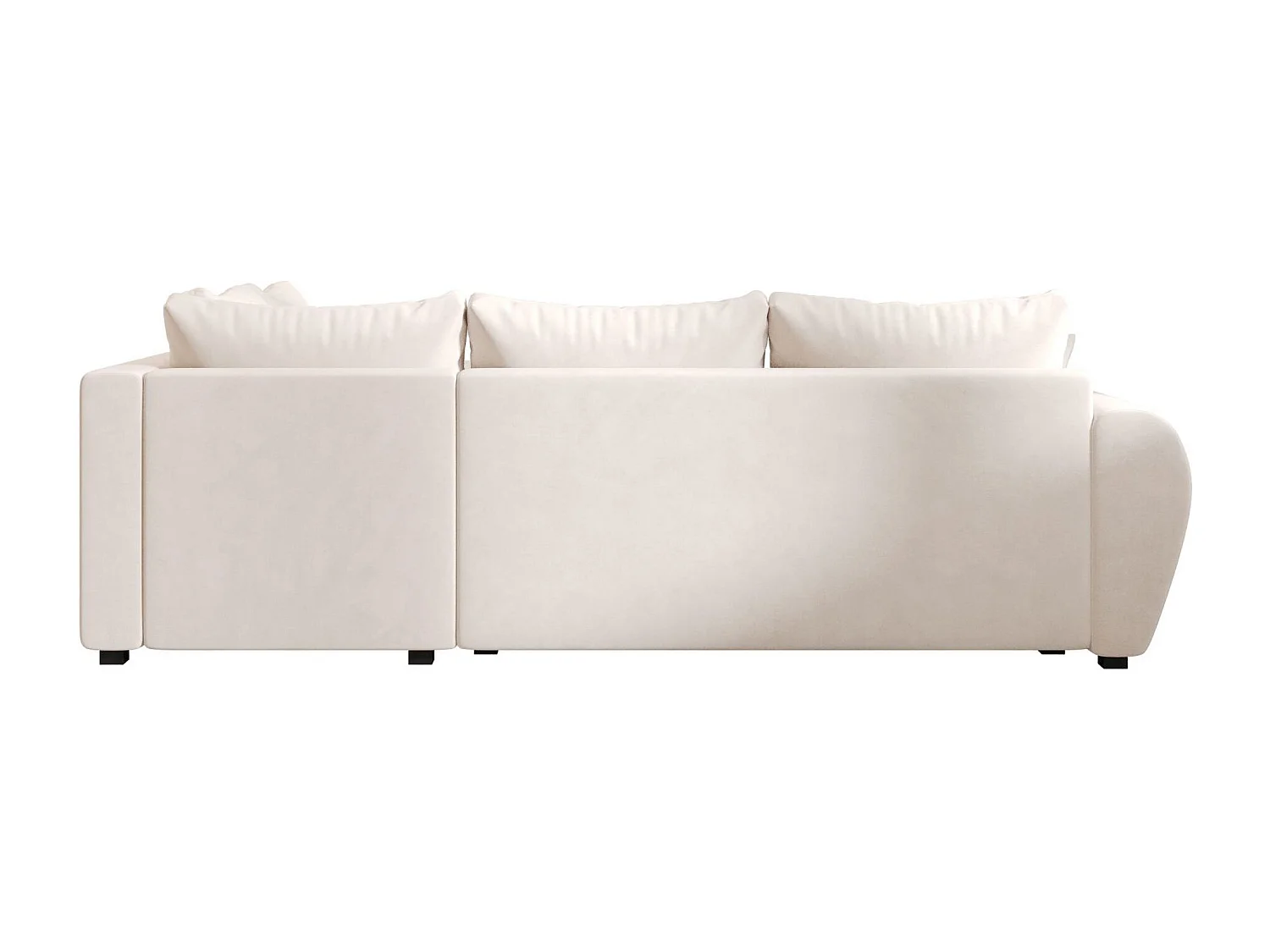 BEDANTE canapé d’angle MOLISA L PLUS Itaka 16 droit beige avec fonction de couchage canapé en forme de L