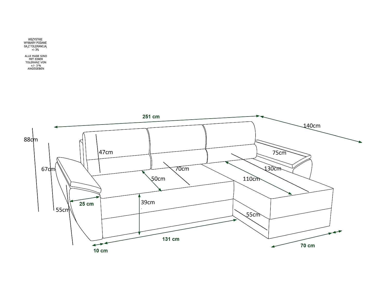 BEDANTE Ecksofa ZEUS L Monolith 84 Rechts Grau mit Schlaffunktion L-Form Sofa mit Stauraum Bettkasten Wohnzimmersofa Couch Sofa Bettsofa Bettkasten Bettcouch