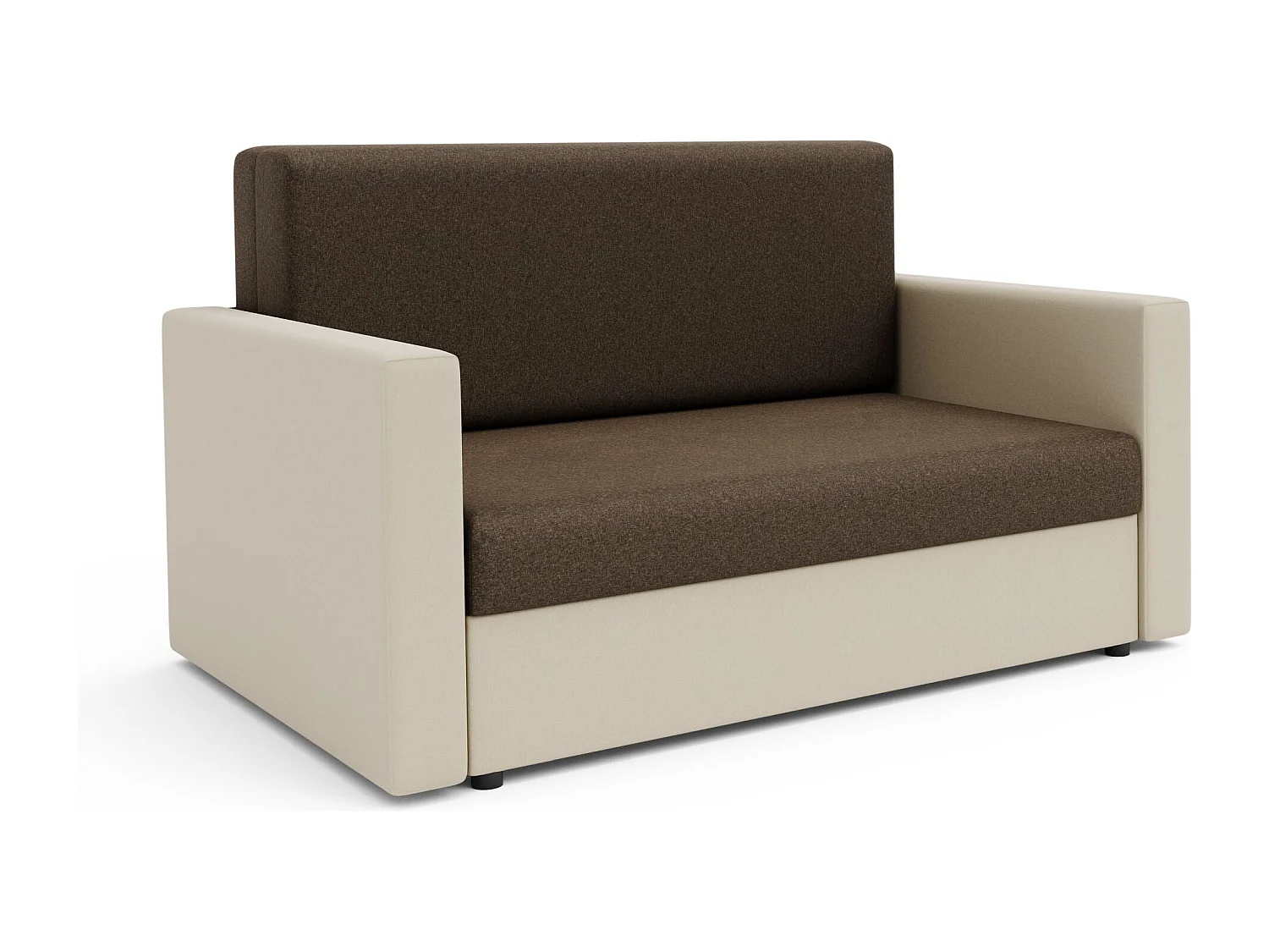 BEDANTE sofa HEVEN 120 met slaapfunctie SAWANA 25+00 bruin met opbergruimte bedlade woonkamerbank bank sofa slaapbank bedlade slaapbank