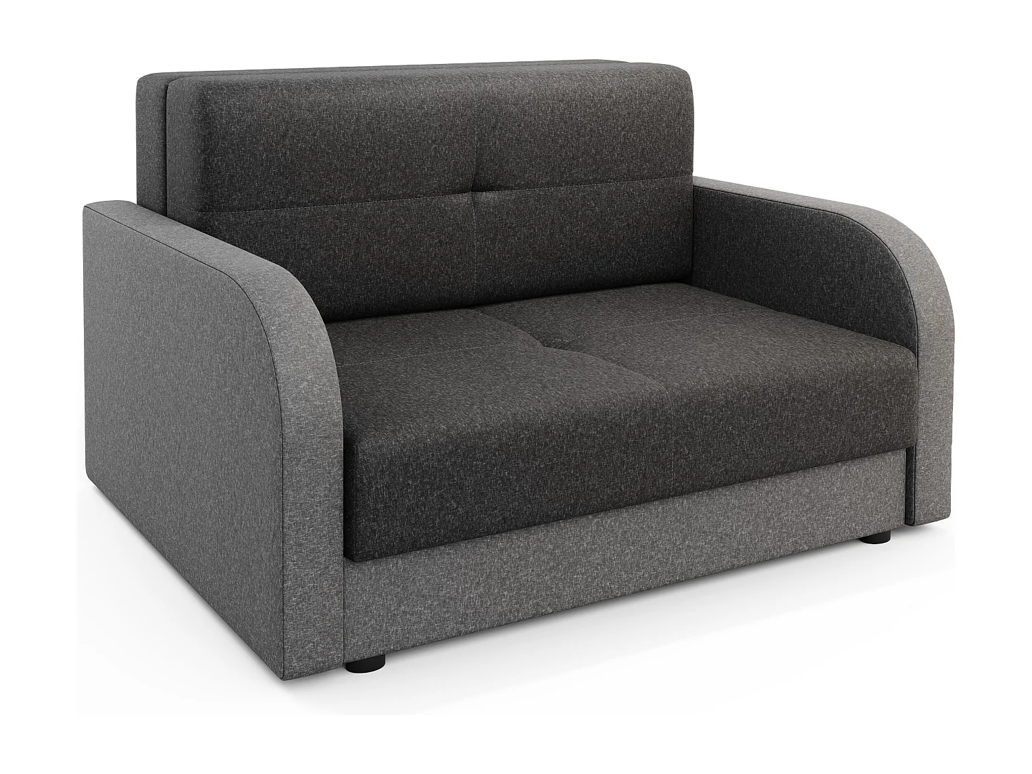 BEDANTE canapé TWICE 120 avec fonction de couchage SAWANA 05+21 gris/beige
