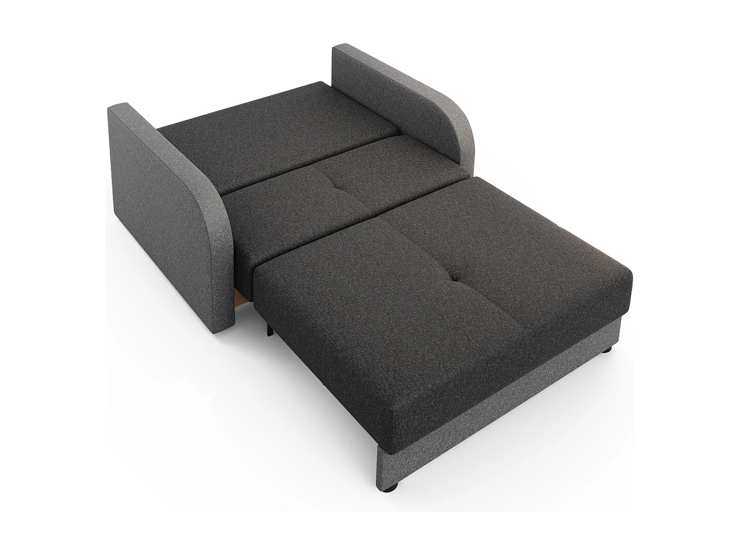 BEDANTE canapé TWICE 120 avec fonction de couchage SAWANA 05+21 gris/beige