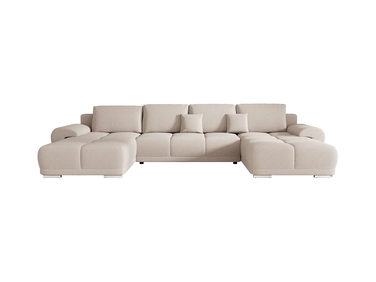 BEDANTE narożnik BEGA U ARAGON 03 beżowy z funkcją spania sofa w kształcie litery U z pojemnikiem na pościel sofa do salonu kanapa sofa sofa rozkładana