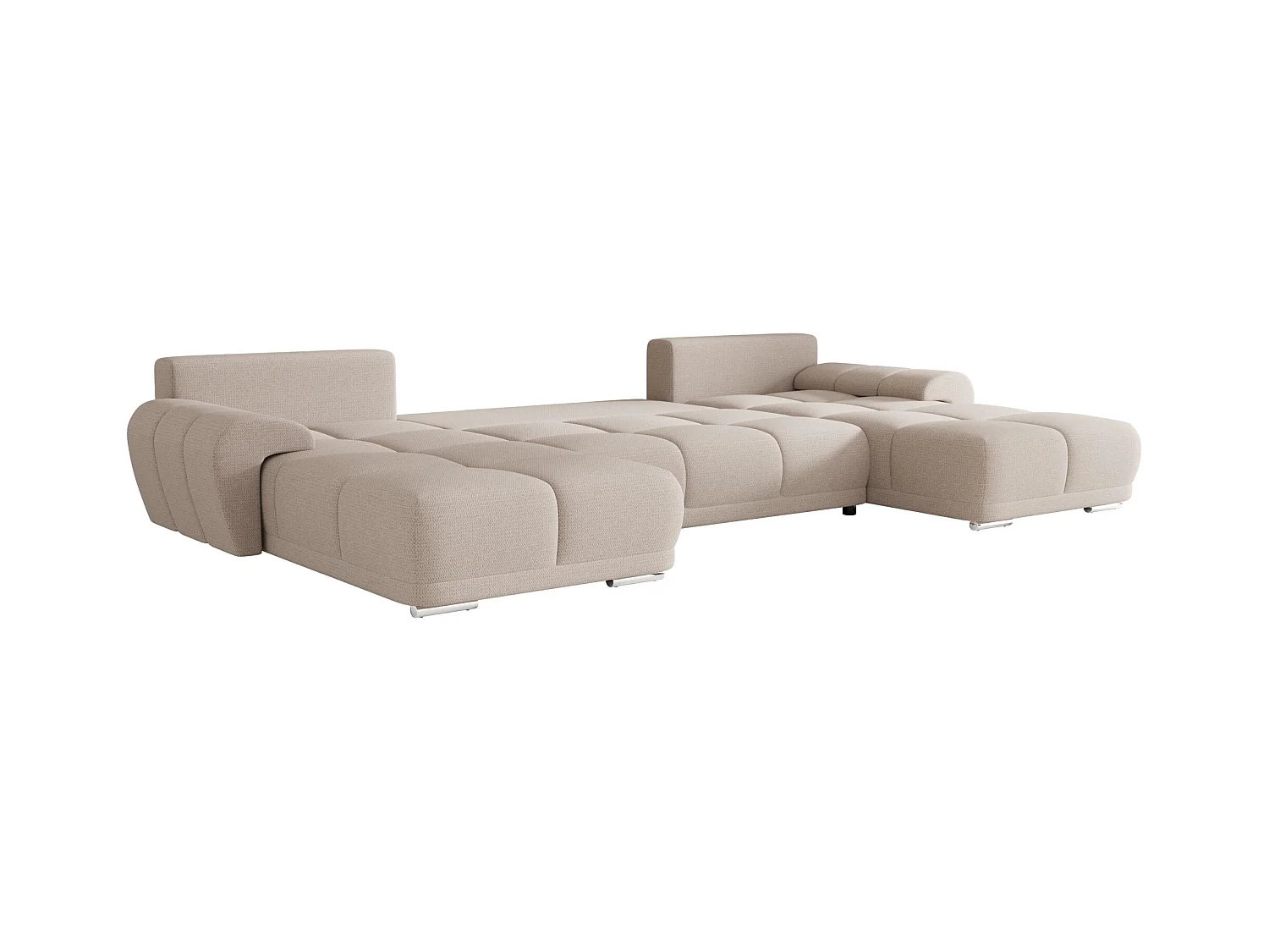 BEDANTE narożnik BEGA U ARAGON 03 beżowy z funkcją spania sofa w kształcie litery U z pojemnikiem na pościel sofa do salonu kanapa sofa sofa rozkładana