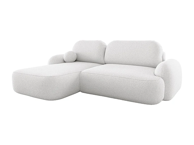 BEDANTE Hoekbank MOLLY L Links TERRA FROTTE 00 branco met slaapfunctie L-vormig met opbergruimte