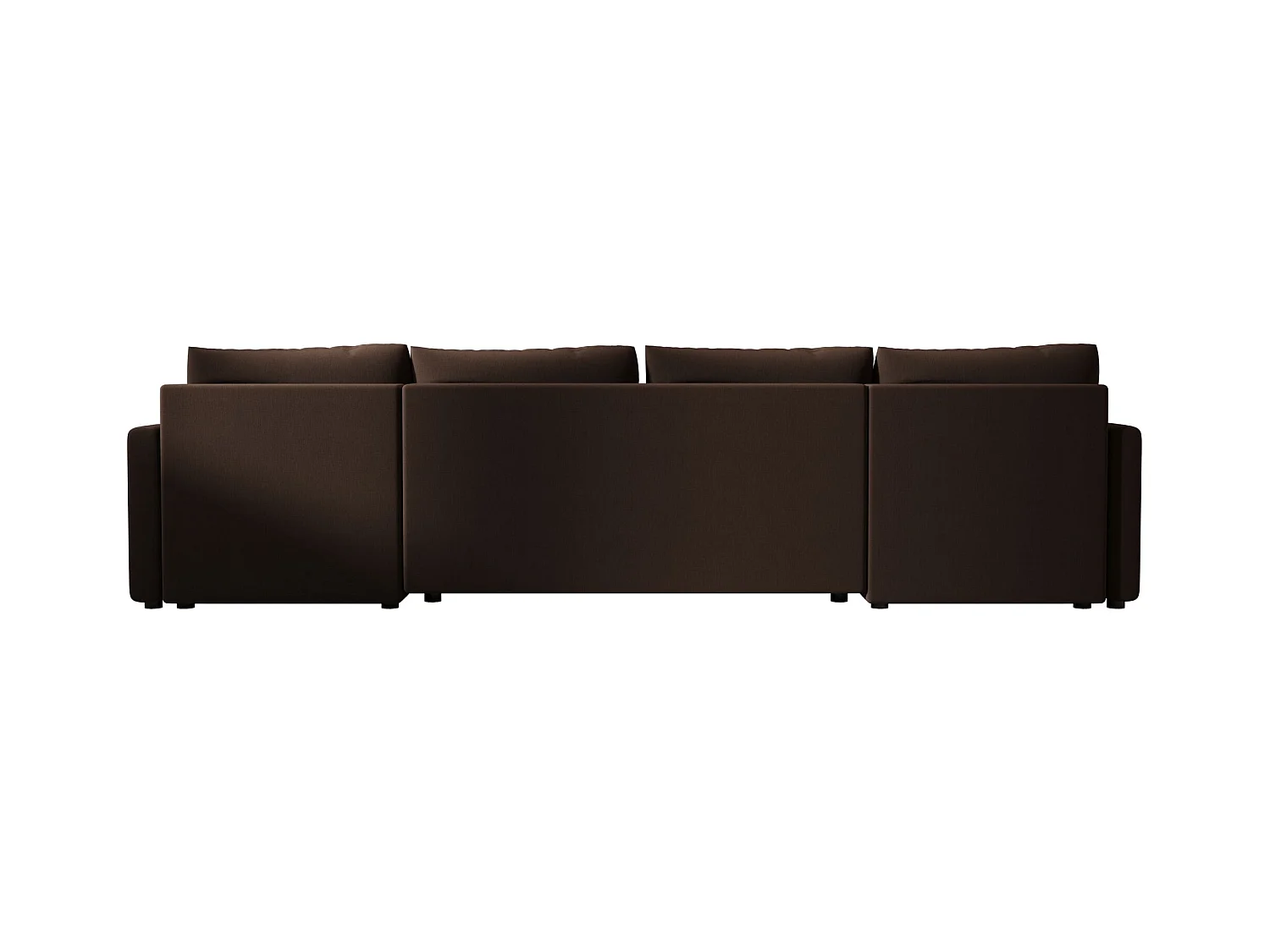 BEDANTE canapé d'angle MOS U BIS Cosmic 800 marron avec fonction de couchage canapé en U avec coffre de rangement
