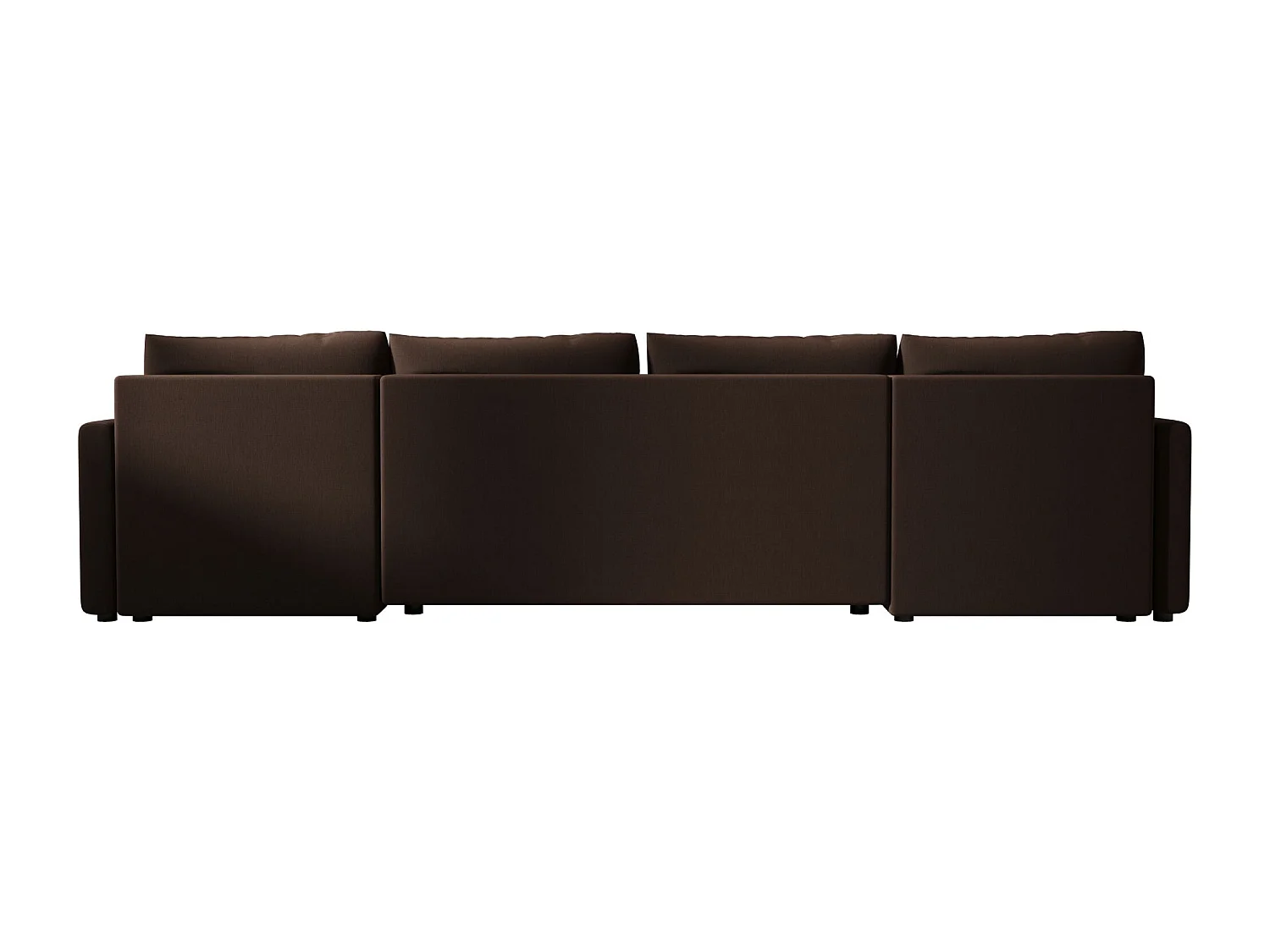 BEDANTE Ecksofa MOS U BIS Cosmic 800 Braun mit Schlaffunktion U-Form Sofa mit Stauraum Bettkasten Wohnzimmersofa Couch Sofa Bettsofa Bettkasten Bettcouch