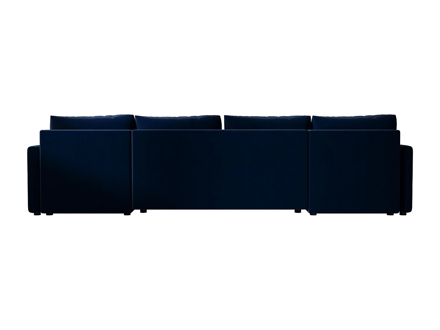 BEDANTE canapé d'angle MOS U BIS Itaka 11 bleu foncé avec fonction de couchage canapé en U avec coffre de rangement