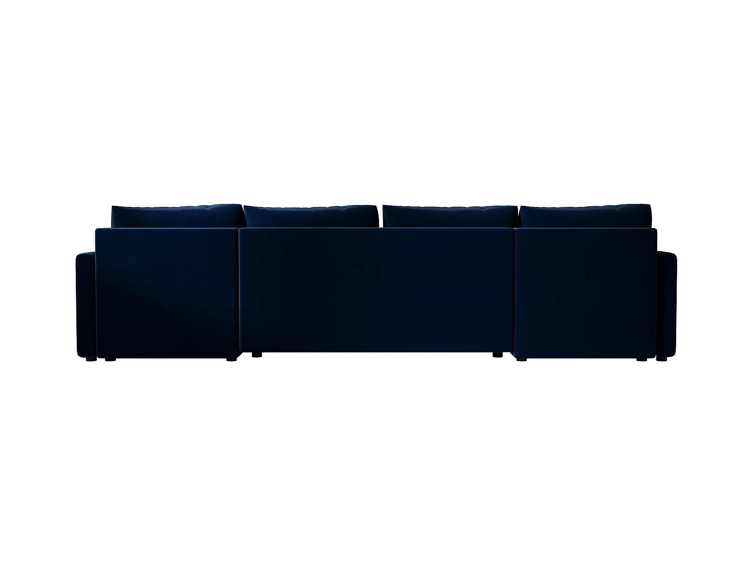 BEDANTE canapé d'angle MOS U BIS Itaka 11 bleu foncé avec fonction de couchage canapé en U avec coffre de rangement