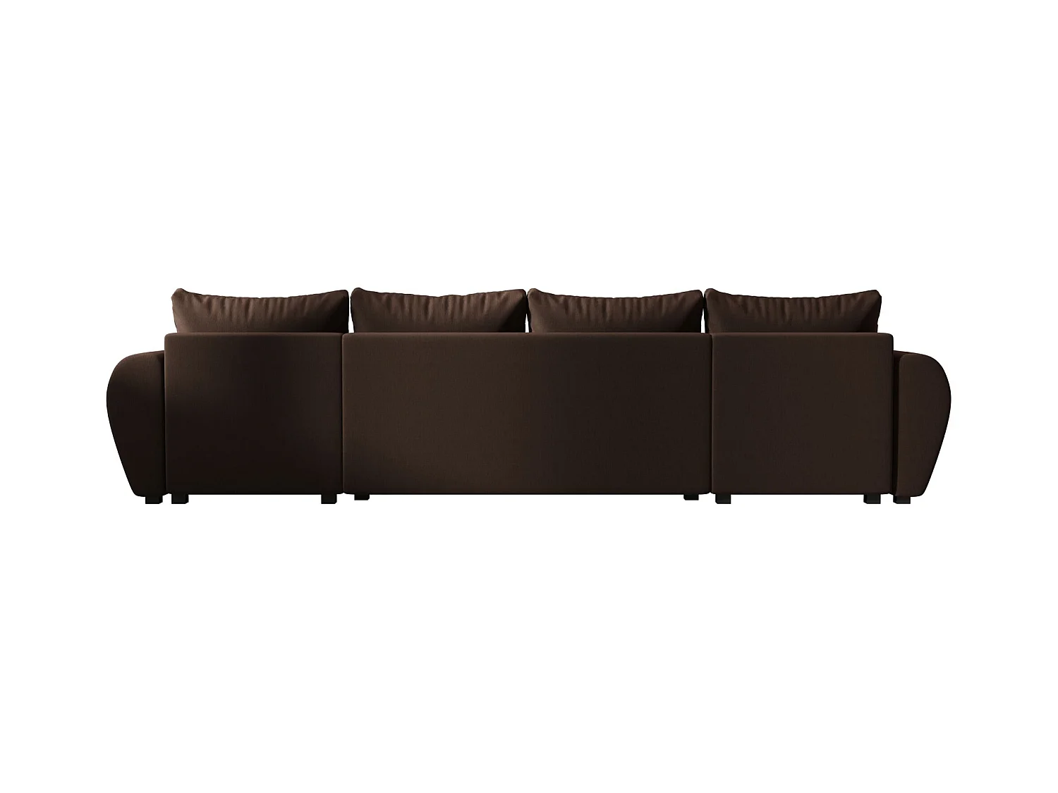 Canapé d'angle BEDANTE MOLISA U Cosmic 800 noir avec fonction couchage Canapé d'angle en forme de U avec espace de rangement Coffre à literie