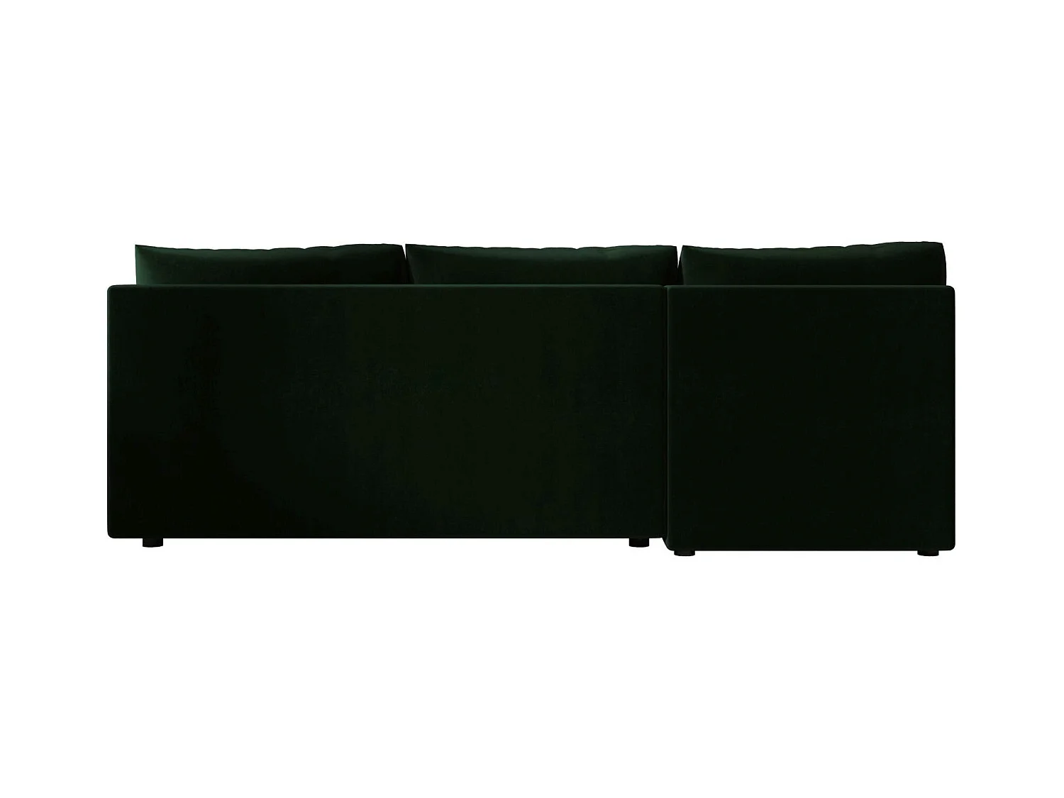 BEDANTE canapé d’angle MOS L Itaka 10 droite vert foncé avec fonction de couchage canapé en forme de L avec coffre de rangement