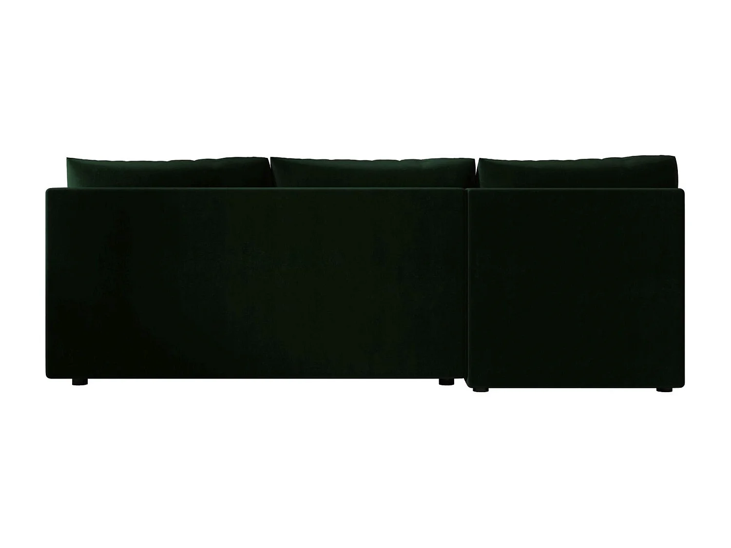 BEDANTE canapé d’angle MOS L Itaka 10 droite vert foncé avec fonction de couchage canapé en forme de L avec coffre de rangement