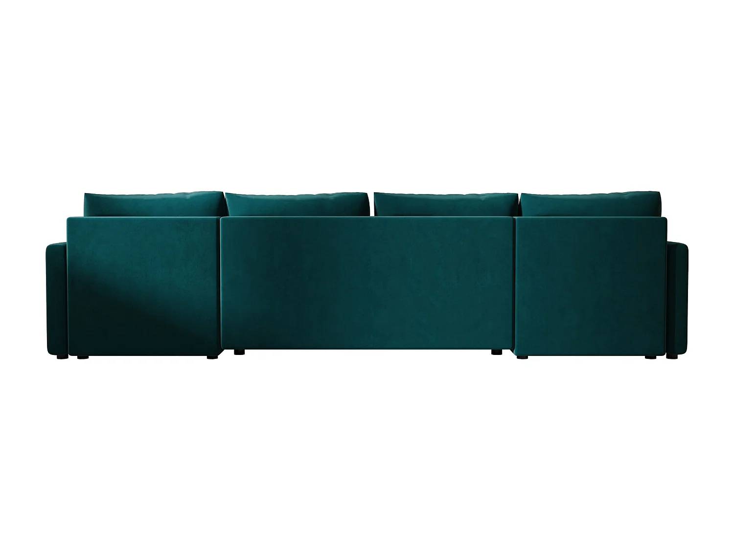 BEDANTE canapé d'angle MOS U BIS Itaka 39 turquoise avec fonction de couchage canapé en U avec coffre de rangement
