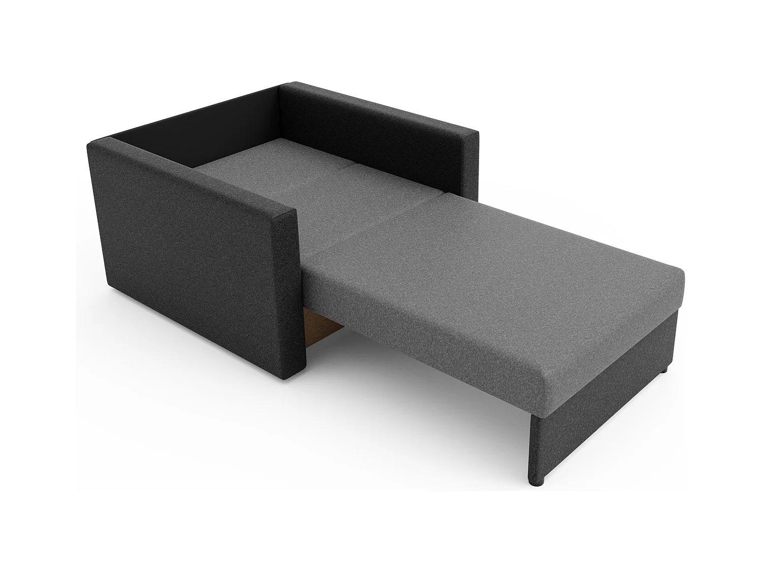 BEDANTE SOFA HEVEN 80 mit Schlaffunktion SAWANA 21+05 Grau mit Stauraum Bettkasten Wohnzimmersofa Couch Sofa Bettsofa Bettkasten Bettcouch