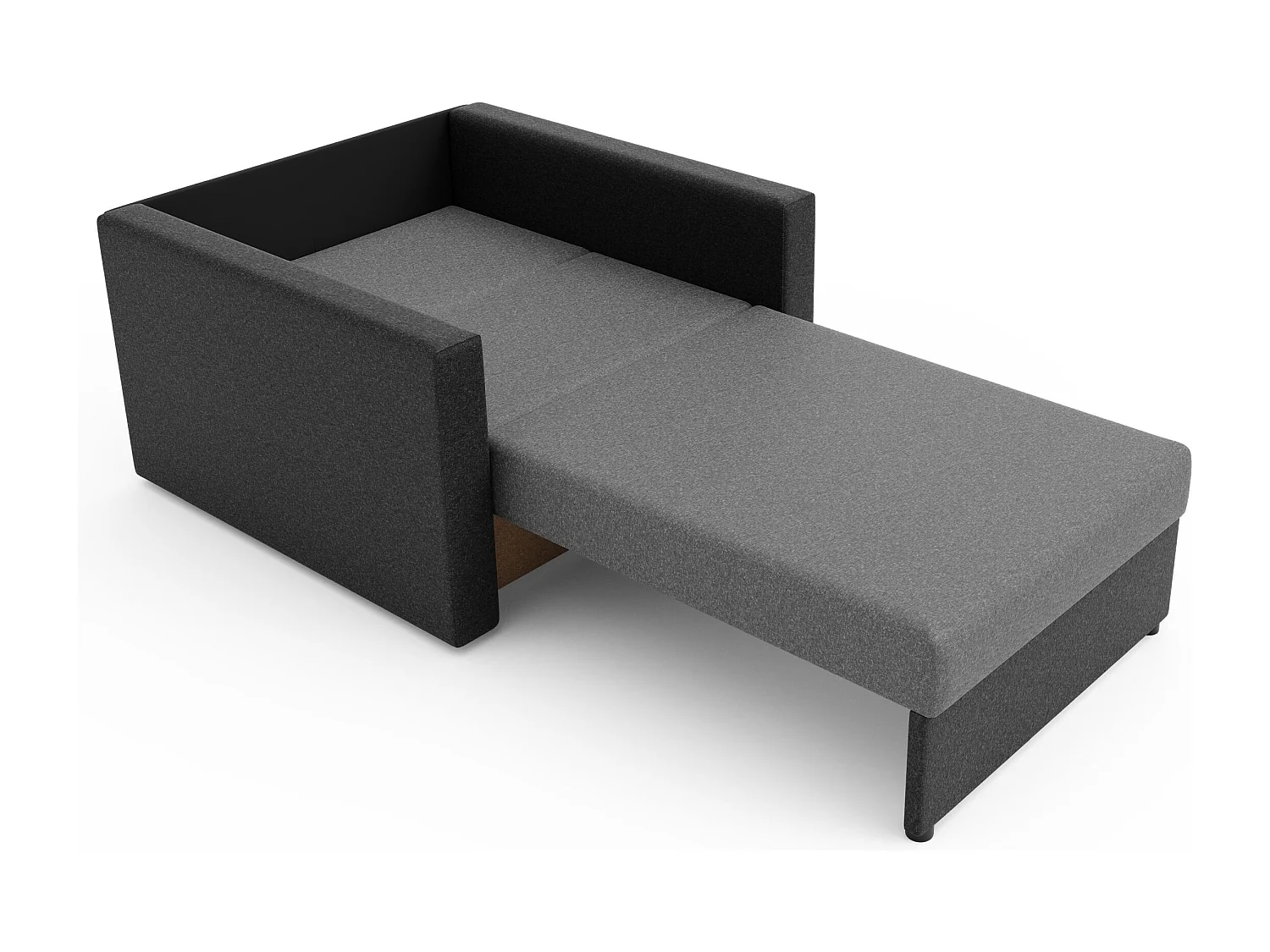 BEDANTE SOFA HEVEN 80 mit Schlaffunktion SAWANA 21+05 Grau mit Stauraum Bettkasten Wohnzimmersofa Couch Sofa Bettsofa Bettkasten Bettcouch