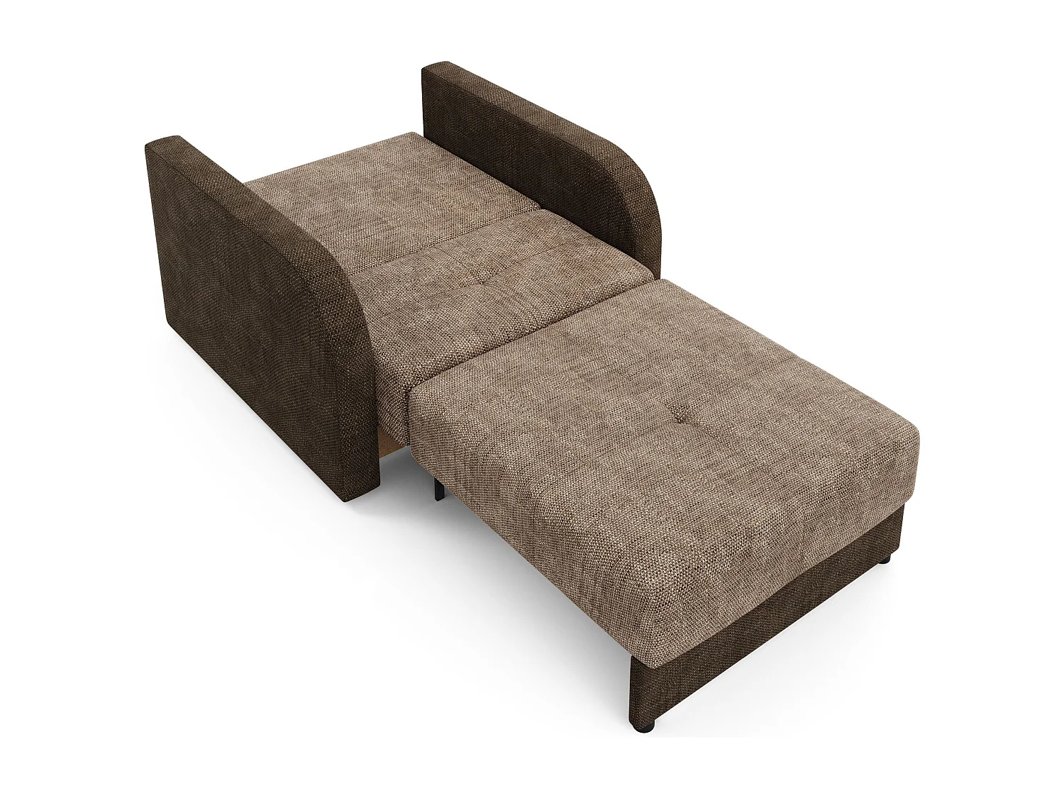 BEDANTE canapé TWICE 80 avec fonction de couchage KORNET 12+00 marron