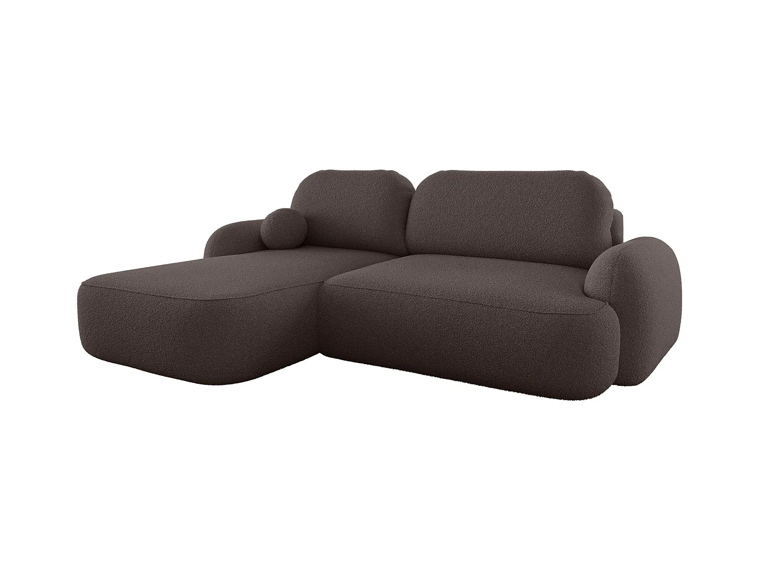 BEDANTE Ecksofa MOLLY L Links TERRA FROTTE 29 Braun mit Schlaffunktion L-Form Sofa mit Stauraum Bettkasten Wohnzimmersofa Couch Sofa Bettsofa Bettkasten Bettcouch