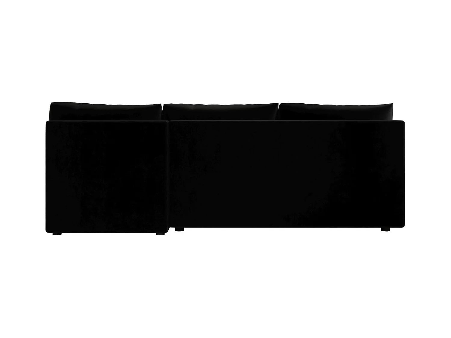 BEDANTE canapé d’angle MOS L Itaka 15 gauche noir avec fonction de couchage canapé en forme de L avec coffre de rangement