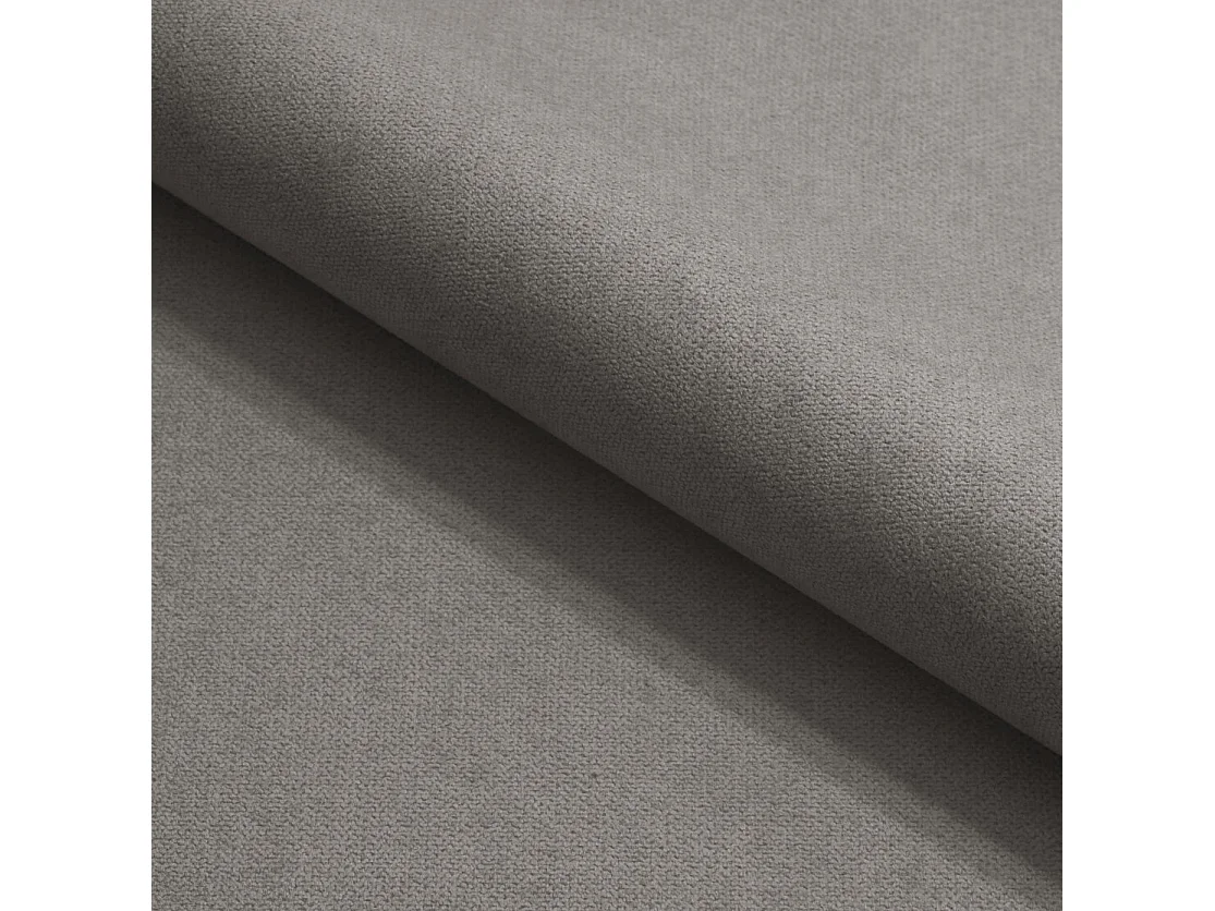 Canapé d'angle convertible 3 places avec coffre en tissu gris