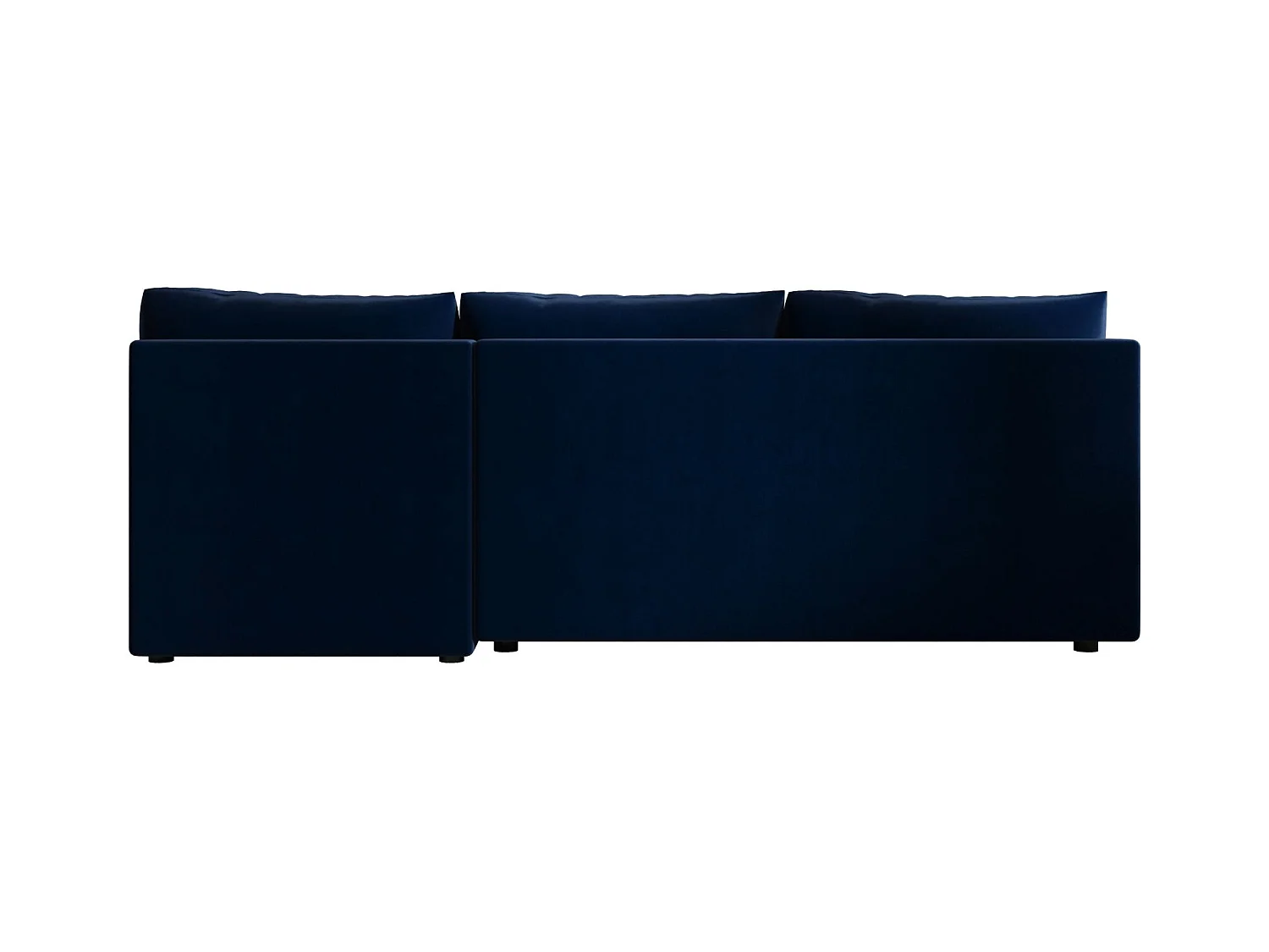 BEDANTE canapé d’angle MOS L Itaka 11 gauche bleu foncé avec fonction de couchage canapé en forme de L avec coffre de rangement