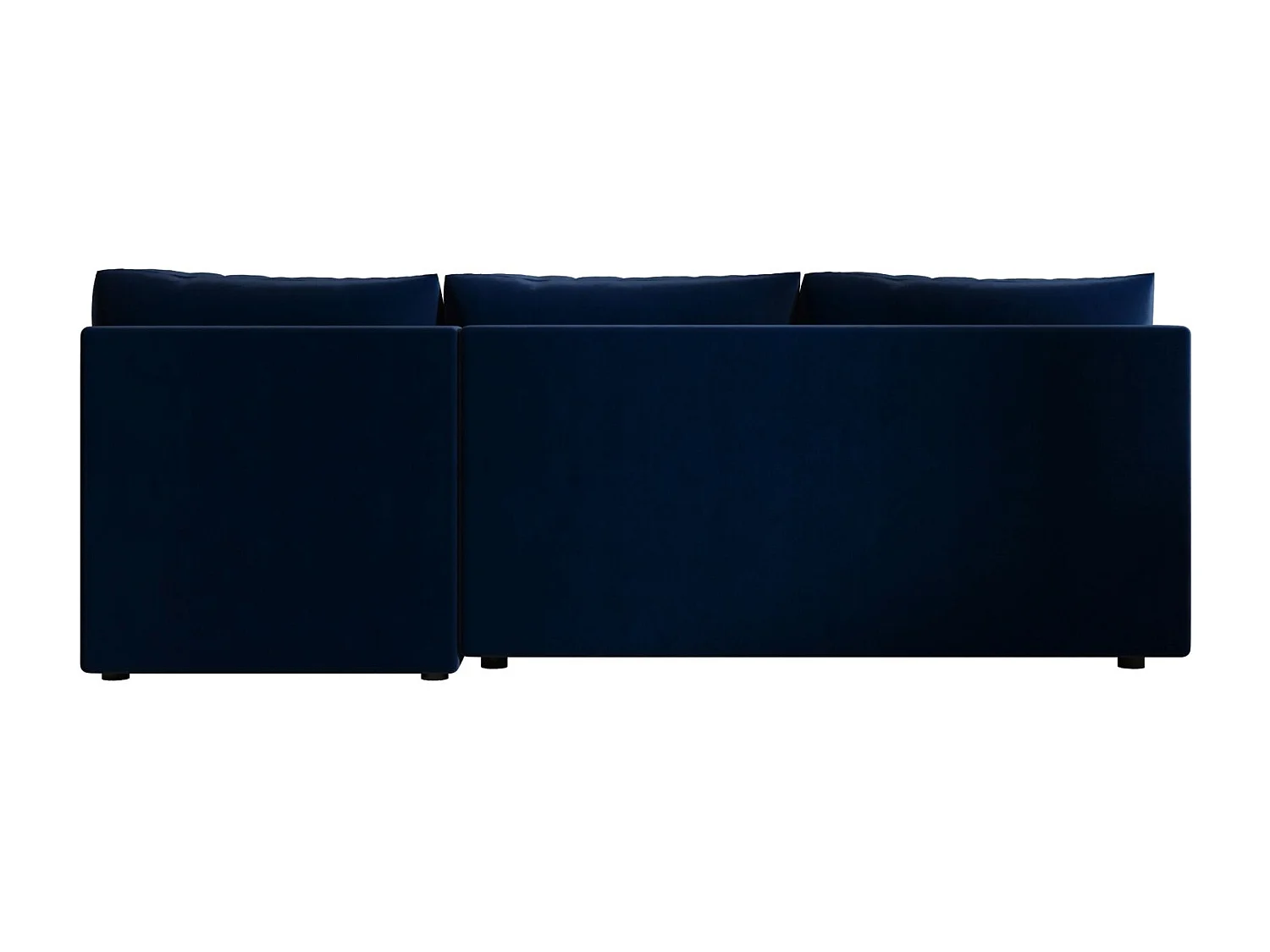 BEDANTE canapé d’angle MOS L Itaka 11 gauche bleu foncé avec fonction de couchage canapé en forme de L avec coffre de rangement