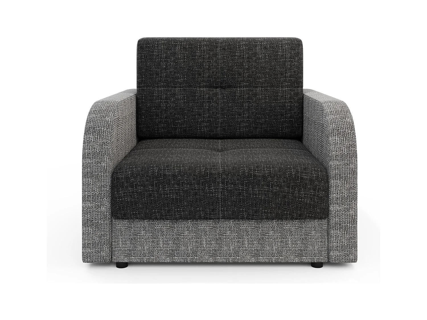 BEDANTE SOFA TWICE 80 mit Schlaffunktion KORNET 10+02 Grau mit Stauraum Bettkasten Wohnzimmersofa Couch Sofa Bettsofa Bettkasten Bettcouch