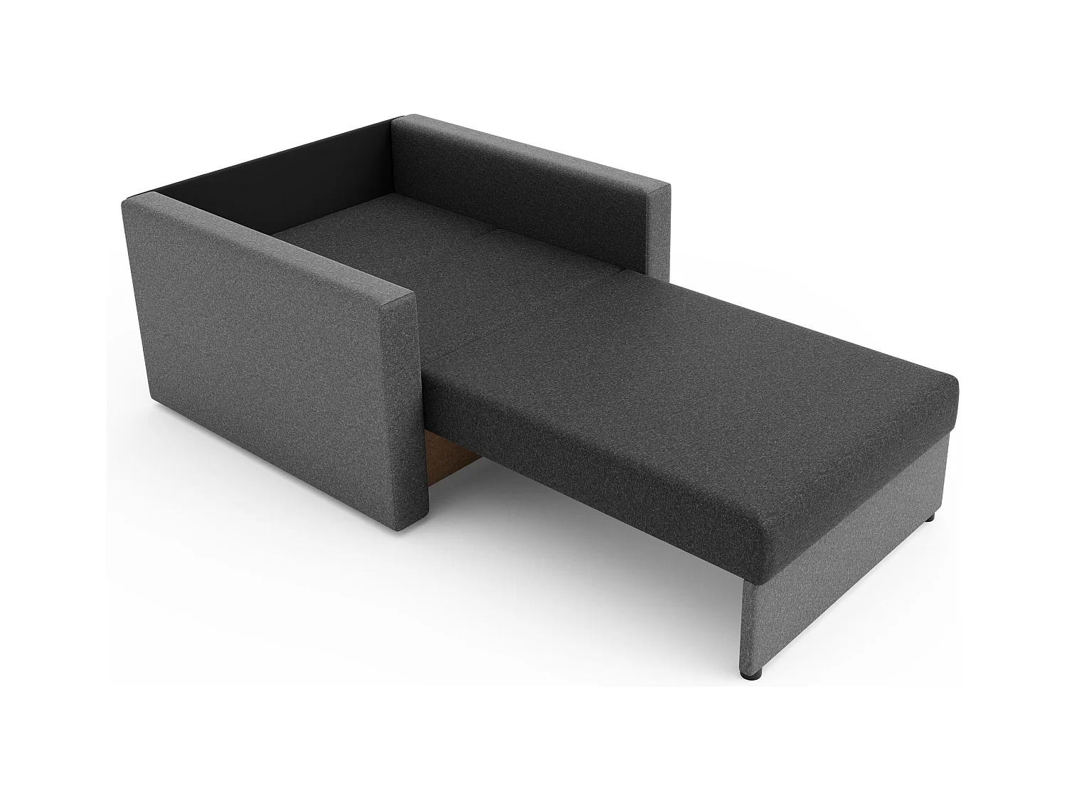 BEDANTE SOFA HEVEN 80 mit Schlaffunktion SAWANA 05+21 Grau mit Stauraum Bettkasten Wohnzimmersofa Couch Sofa Bettsofa Bettkasten Bettcouch