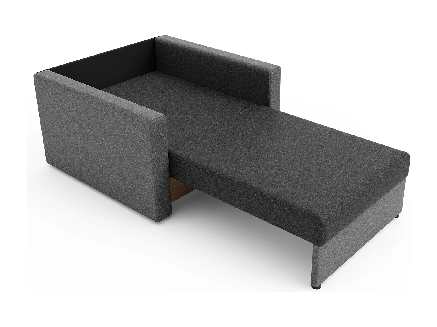 BEDANTE sofa HEVEN 80 met slaapfunctie SAWANA 05+21 grijs met opbergruimte bedlade woonkamerbank bank sofa slaapbank bedlade slaapbank