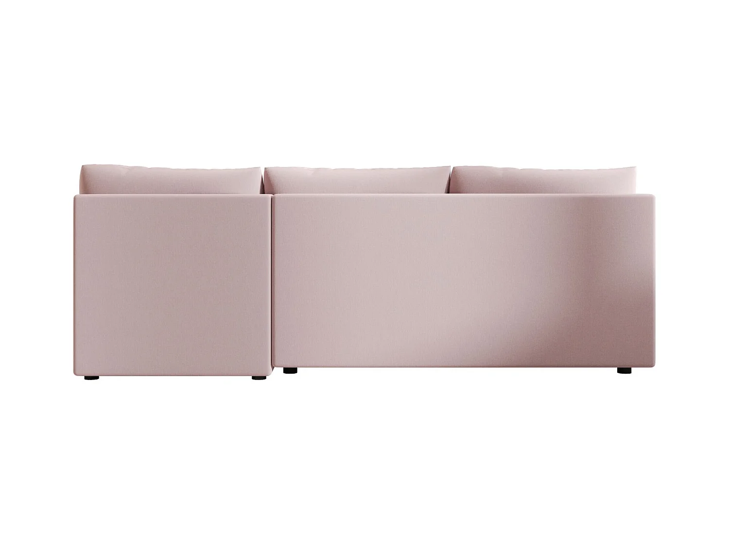 BEDANTE canapé d'angle MOS U BIS Cosmic 14 rose avec fonction de couchage canapé en U avec coffre de rangement